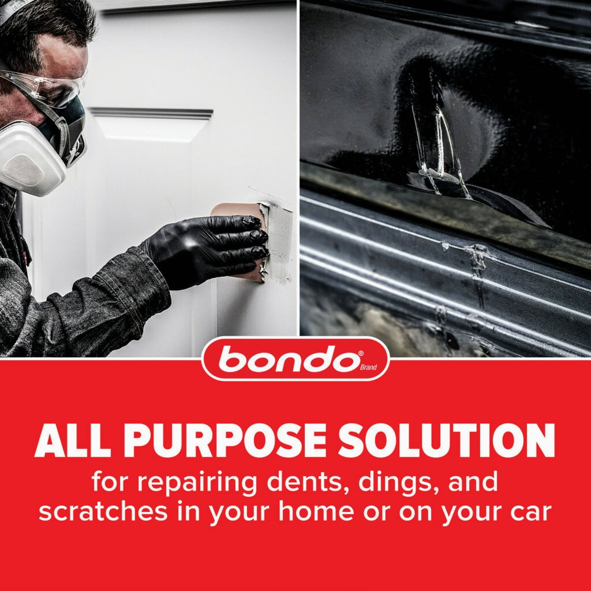 3M Bondo Original Filler, Automotive Repair, For Dents, Dings, Scratches, 1 gal, 7 lb
