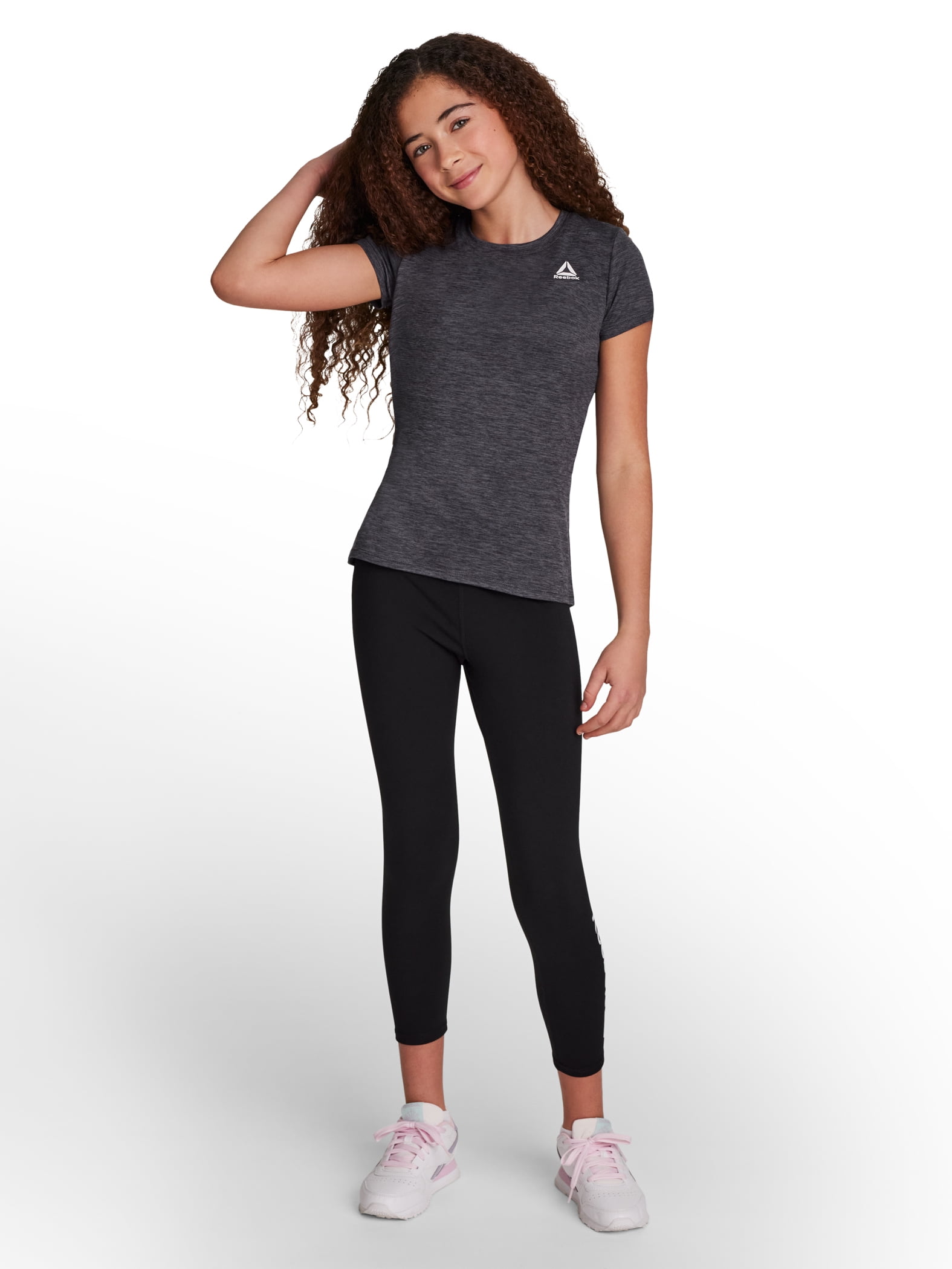 Reebok Girl's Short Sleeve Performance T-Shirt, Sizes 4-18