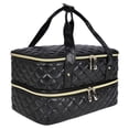 thumbnail image 2 of Organizador de esmalte de uñas,Caja de almacenamiento de viaje portátil,Bolsa de suministros de uñas Estuche de transporte de esmalte de uñas de doble Negro, 2 of 8