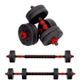 thumbnail image 1 of Kit de Mancuernas Regulables de 15 KG - Juego de Pesas Ajustables para Musculaci&oacute;n y Entrenamiento de Fuerza - Barra Conectora - Gimnasio en Casa - Set de pesas, 1 of 7