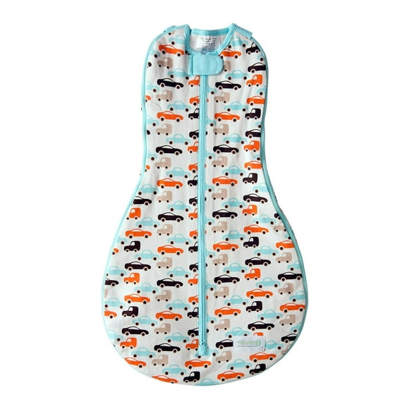 Woombie Nursery-swaddling-Blanket (0-18 Months, Boys and Toys)