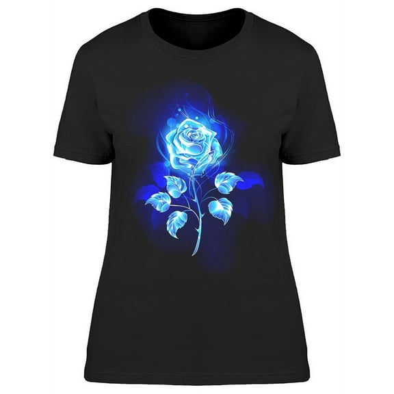 Blooming Blue Rose Tee Women's -Image by Shutterstock