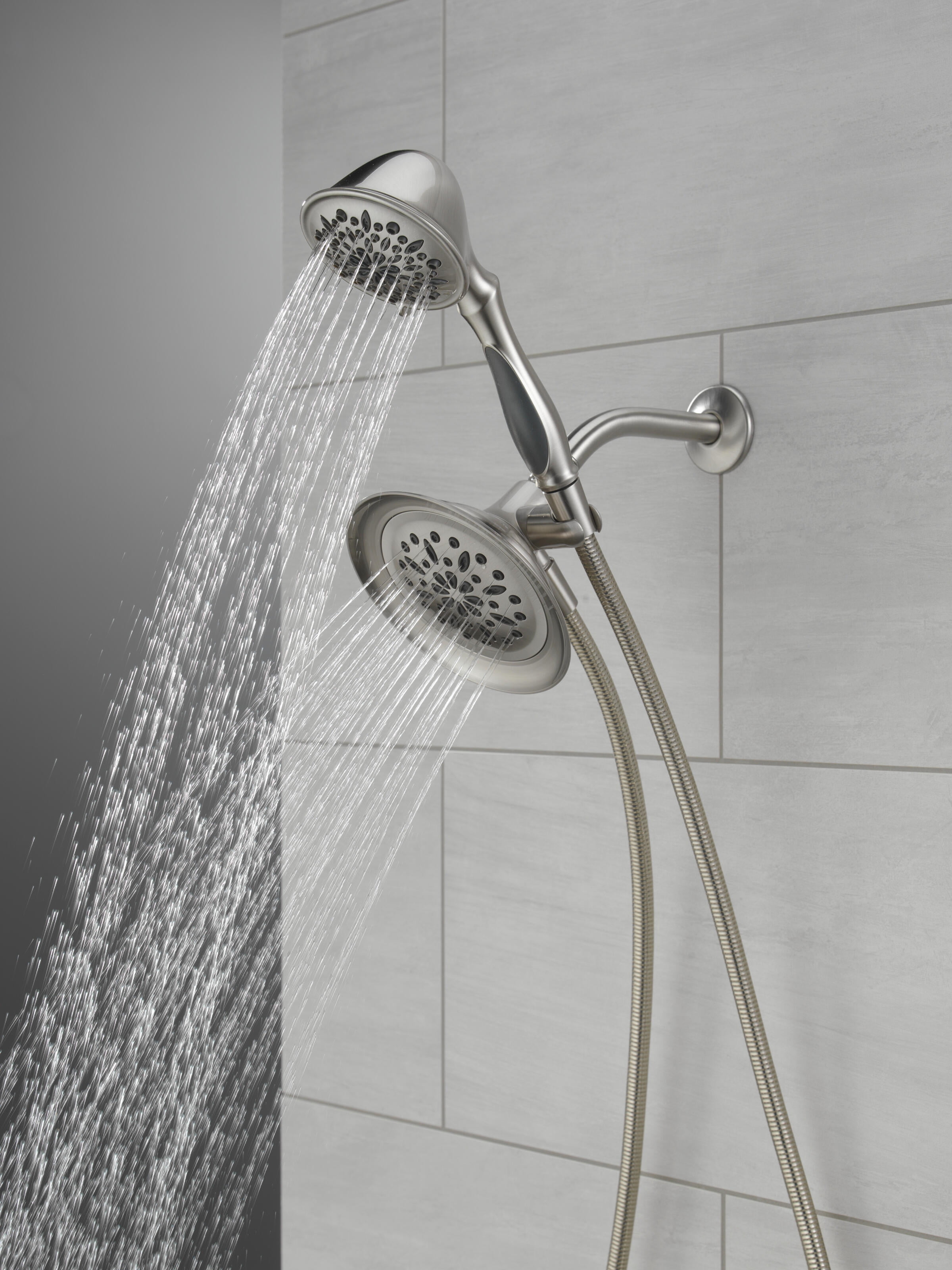 Better Homes & Gardens 6-Setting Combo Shower in Brushed Nickel