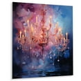 thumbnail image 2 of Designart "Chandelier Glimmering Euphony Pointillism I" Glam Metal Wall Decor, 2 of 5