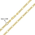 thumbnail image 2 of 14K Yellow Gold Filled 3.5mm Figaro Chain with Lobster Clasp - 36 Inch, 2 of 6