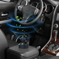 thumbnail image 1 of COM1950s Solar-Powered Car Air Freshener with Levitating Rotating Double Ring for 360-Degree Fragrance Diffusion, Long-Lasting Solid Perfume Core, Compact Resin Material for Vehicle Interior Decor, 1 of 4