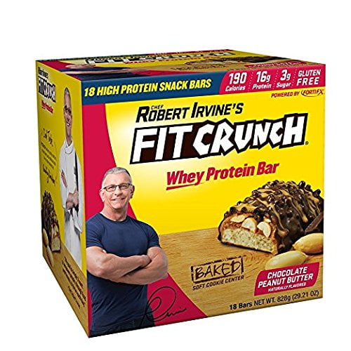 FITCRUNCH Snack Size Protein Bars | Designed by Robert Irvine World’s Only 6-Layer Baked Bar , Just 3g of Sugar 18 Bars