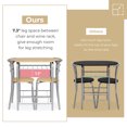 thumbnail image 2 of 3 Piece Dining Table and Chairs Set,Small Kitchen Table Set for 2,Silver&Natural Wood, 2 of 8