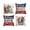 F003- Style C, variant on 18X18 in Pillow Covers, Blue Throw Pillows, Patriotic Party Decorations, God Bless America Themed Decor, Couch Accent Pillows Set of 4, Home Living Room Decor
