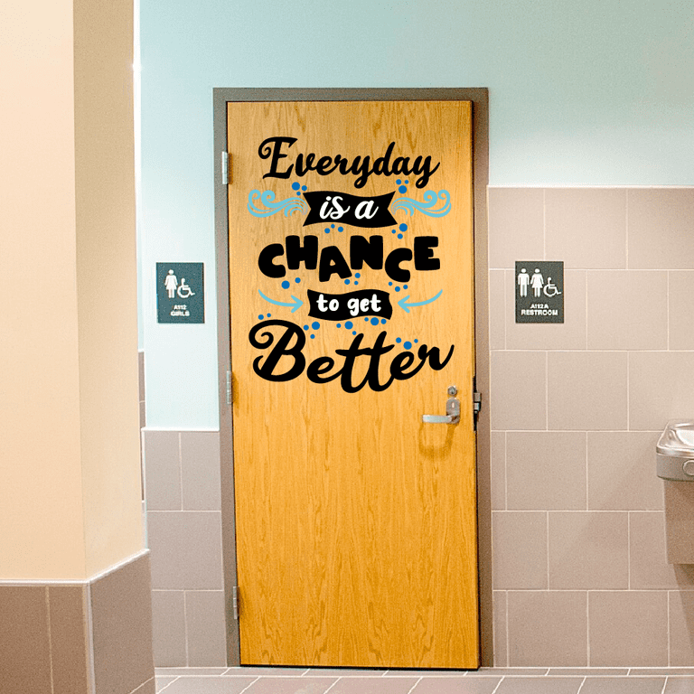 My Vinyl Story Wall Decal - 'One Life One Chance No Regret' Inspirational Quote