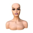 thumbnail image 2 of Maniquí femenino calvo de la cabeza del maniquí, soporte multiusos durable de la cabeza de la peluca para las pelucas Estilo A, 2 of 8