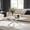 Silver and White, variant on Sumdeal 47 x 23.6 x 16.5 in Rectangular Coffee Table, Faux Marble-look Tempered Glass and Metal Living Room Center Table, Gold and White