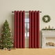 thumbnail image 4 of Christmas Curtains Holiday Decorations Polyester Window Treatments for Living Room Bedroom Festive Seasonal Home Decor with Rod Pocket, 4 of 6