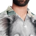 thumbnail image 5 of Koala Men's Short Sleeve Hawaiian Shirt, Casual Printed Button Down Beach Tops, Summer Poplin Spread Collar Unisex Button Down Shirts, 5 of 6
