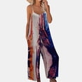 thumbnail image 1 of LSLJS Combishort à Poches Décontractée Boho à Rayures Imprimées pour Femmes, Combinaison Longue à Bretelles, Cadeaux pour Femmes, 1 of 5