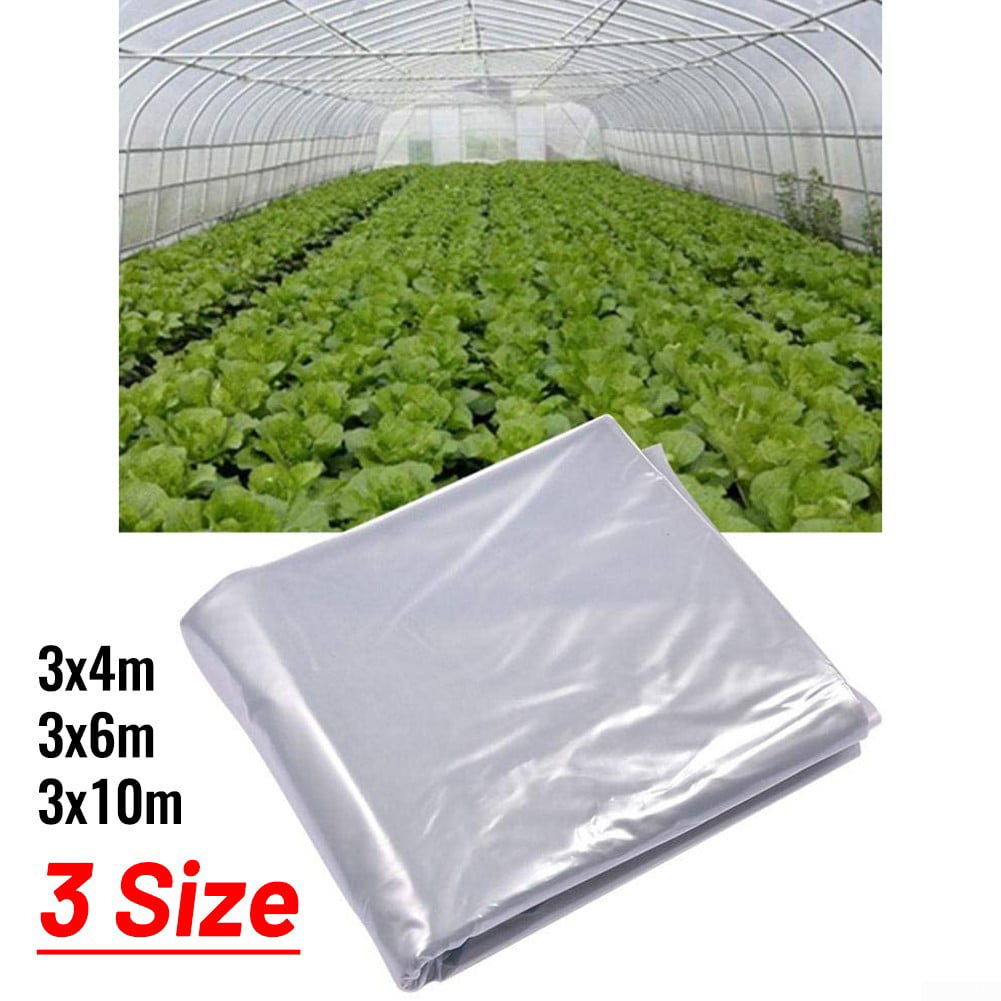 300G Clear Polythene Sheet Plastic Sheeting Heavy Duty Garden Greenhouse Cover 