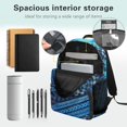 thumbnail image 5 of POLERO Monster Truck Fire Print Side Pockets Travel Bag, Polyester Adjustable Shoulder Strap Breathable Schoolbags for Hiking Outdoor Activities, 5 of 7