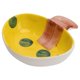 thumbnail image 3 of Ceramic Pet Bowl for Storage 1Pcs Yellow Mushroom Shaped Pet Feeding, 3 of 3