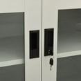 thumbnail image 5 of vidaXL Armoire de Bureau Gris Clair 90x40x70 cm Acier, 5 of 5
