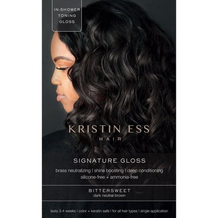 2X - Kristin Ess Hair Gloss Dye in Bittersweet for Dark Brown Hair - 4 fl oz