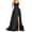Black, variant on Women's Formal Dress Prom Dresses Ladies Long Women Elegant Backless Long DressesCrisn Satin Spaghetti Party Prom Dress Side Slit Wedding Evening Party Dress With Pockets