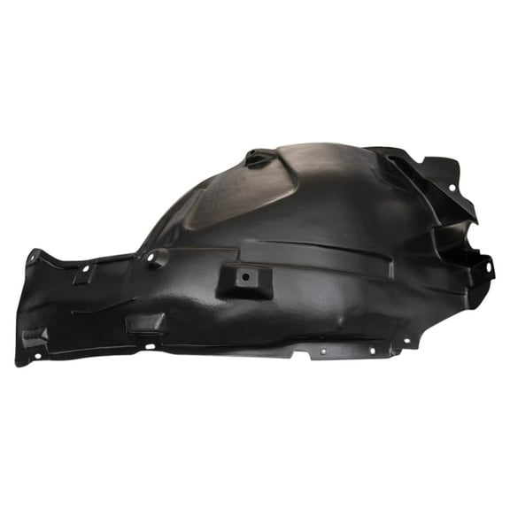 TRQ Front Left Rearward Inner Fender Liner Black Drivers Side Fits Select 2008-2012 INFINITI EX35 2013 EX37 2014-2017 QX50 IN1248111
