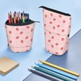 thumbnail image 4 of Picia Floral Strawberr Print Telescopic Pencil Case, Telescopic Pen Holder Telescopic Pencil Pouch Bag Stationery Pencil Case Box Storage Organizer Makeup Bag, 4 of 6