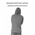 thumbnail image 3 of Hayabusa Men's Midweight Pullover Hoodie - Dark Heather Grey, X-Large, 3 of 6
