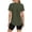 Army Green-1, variant on Workout Tops for Women Fast Drying Solid Color Slim Sports Short Sleeve Tops Soft Breathable Cooling Tennis Hiking Running Tops