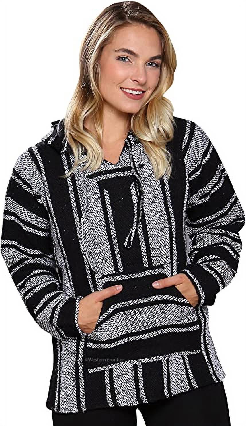 Classic Mexican Baja Hoodie Sweater Pullover 