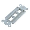 thumbnail image 2 of Wall plate: 3 Open Keystone Decora Plate Insert, White, 2 of 2