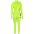 thumbnail image 3 of Biekopu Women Sexy Hollow Out Jumpsuit Long Sleeve Buckle Romper Zipper Bodycon Biker Short Playsuit Y2K Clubwear, 3 of 3