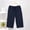 Navy, variant on Men's Cotton Capri Pajama Pants Comfy Lounge Pj Bottoms Soft Casual Sleep Drawstring Pants with Pockets, Size L-4XL Navy