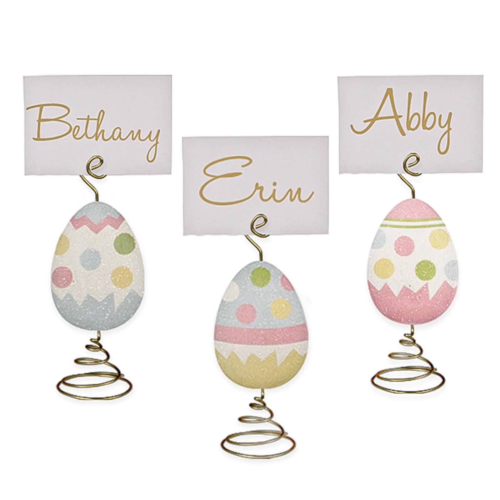 Set/3 Party Polka Dot Retro Vintage Style Decor Easter Egg Spring Place