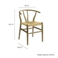 thumbnail image 4 of Side Dining Chair, Gray, Wood, Bar Pub Cafe Bistro Dining Kitchen Hospitality Restaurant, Modern Contemporary, HB37811, 4 of 10