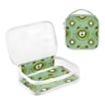 thumbnail image 3 of Bear Kiwi Slices Makeup Bags Set Travel Toiletry Bags Portable Cosmetic Bags Organizer Waterproof 2 Packs, 3 of 7