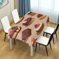 thumbnail image 4 of Yayeee Tablecloths 60" x 60" Rectangle Wrinkle Resistant Party Table Cover, Creamy Cake, 4 of 8