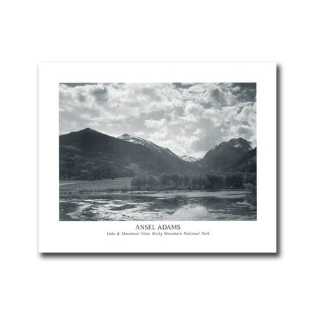 Ansel Adams B/W Photo Rocky Mountain National Park Wall Picture 8x10 Art