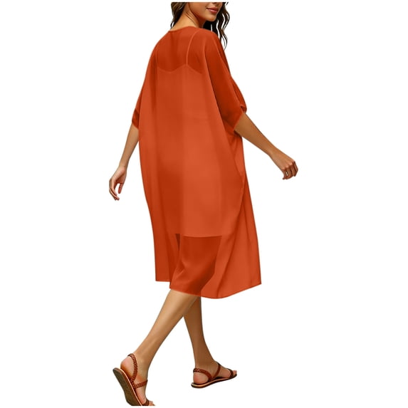 Xuyuer Women's Lightweight Open Front Knit Cover-Up With Loose And Breathable Fabric