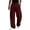 Wine, variant on TQWQT Men's Loose Fit Sweatpants Drawstring Elastic Waist Casual Joggers Streetwear Oversized Wide Leg Pants With Pockets Solid Color Lounge Trousers Athletic Running Bottoms