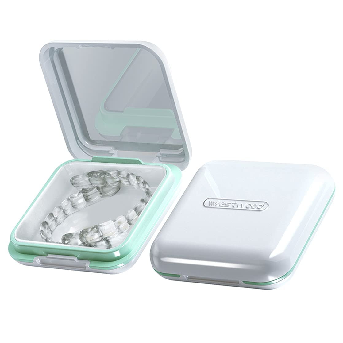 Denture Cup Retainer Case, Cute Night Mouth Guard Box Holder Storage