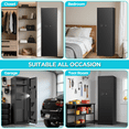 thumbnail image 3 of BESAFETY 8-10 Gun Cabinet, Quick Access Long Gun Safe for Home Rifles and Pistols, Large Unassembled Rifle Safe with Removable Shelves, Digital Keypad, Pegboard, 3 of 10
