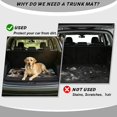 thumbnail image 4 of XYZCANDO Happy Raccoon Universal Trunk Mat 29" x 39", Washable Durable Trunk Carpet with Non-Slip Backing, Easy-Clean Stitched Edge Liner for SUVs, Sedans and Trucks, 4 of 7