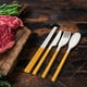 thumbnail image 5 of Juego de cubiertos portátiles | Cuchillo, cuchara, tenedor y palillos desmontables | Utensilios de viaje ligeros con estuche | Cubiertos reutilizables para loncheras, para estudiantes, camping,, 5 of 6
