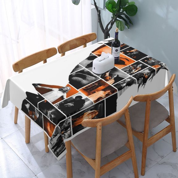 Michael Myers Tablecloth Halloween Rectangle Versatile Stylish Table Cover for Party Picnic Dinner Decor 54x54in