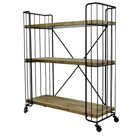 Rolling Bookshelf - A&B Home Rolling Storage Rack