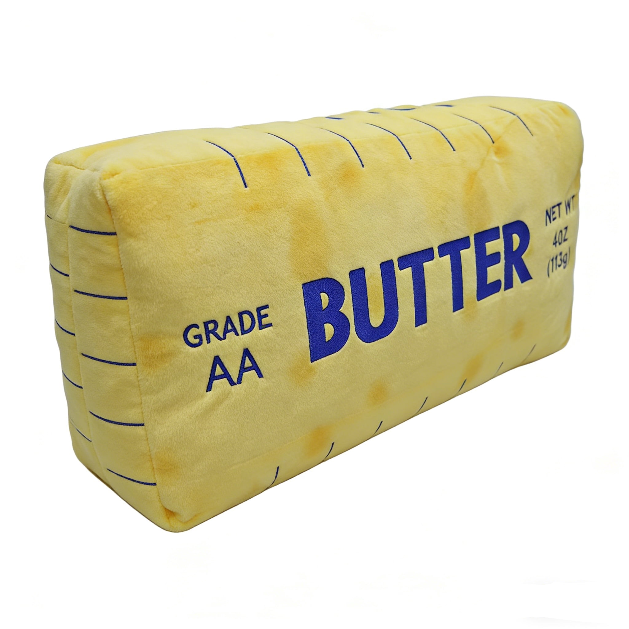 Giant Butter Block Plush Pillow 31.5" Novelty Food Cushion With Realistic Print For Valentine'S Day & Home Decor(Yellow-31.5X15.75In)#4614