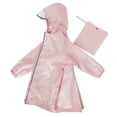 thumbnail image 5 of SJLDQY Children's Raincoat With School Bag And Hood Boys And Girls Students Children Solid Color Long Raincoat, 5 of 5