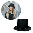 thumbnail image 2 of Popular Ceremony Hat for Cosplay Party All Matching Magicians Hat Stage Performers Fedoras Hat Adult Formal Event Hat, 2 of 8