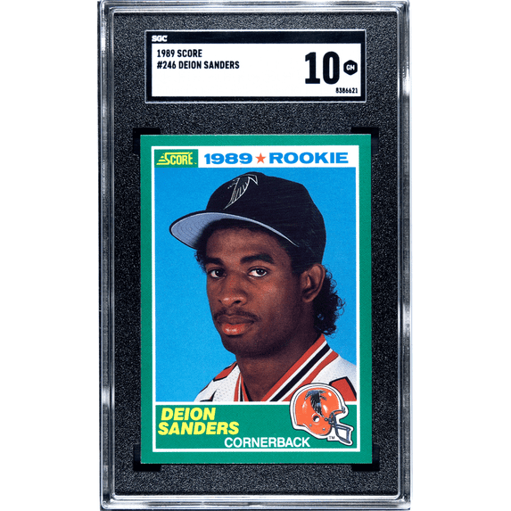 1989 Score Deion Sanders #246 SGC 10